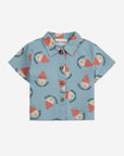 Bobo Choses - baby - morning allover denim shirt