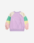 Bobo Choses - baby - lila colorblock terry sweatshirt