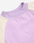 Bobo Choses - baby - lila colorblock terry sweatshirt