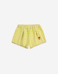 Bobo Choses - baby - vichy ruffle woven shorts