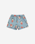 Bobo Choses - baby - morning egg allover denim shorts