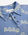 Bobo Choses - kids - wavy bobo allover waffle polo