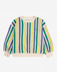 Bobo Choses - kids - multicolor stripes terry sweatshirt