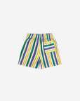 Bobo Choses - kids - multicolor stripes terry shorts