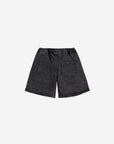 Bobo Choses - kids - smiling black denim shorts