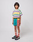 Bobo Choses - kids - colorblock denim shorts