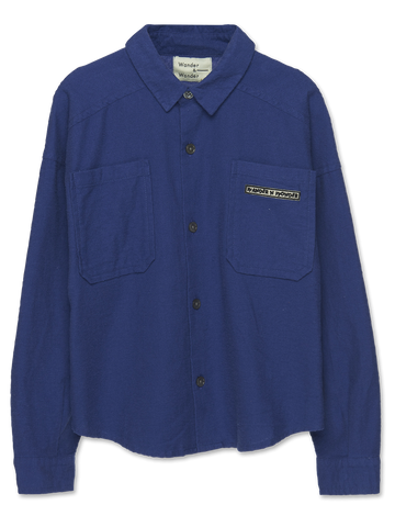 Wander & Wonder - button down shirt - french blue