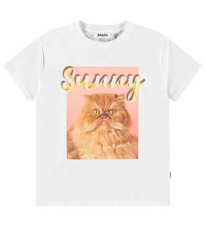 Molo - riley - cat t-shirt - sunny