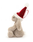 Jellycat - Bashful - Christmas Bunny Decoration