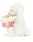 Jellycat - bashful - bunny with present