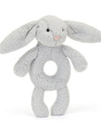 Jellycat - Bashful bunny ring rattle - silver