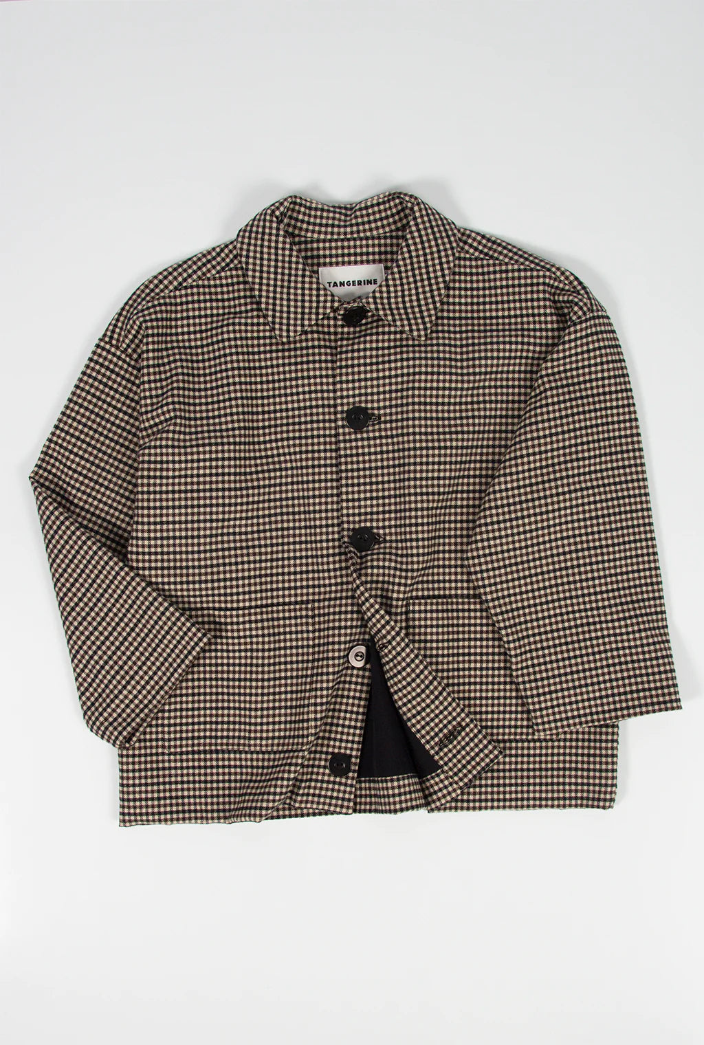Tangerine - oversized check jacket