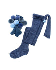 Silly Silas - footed cotton tights - denim