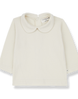 1+ in the family - colette - collar blouse - ivory