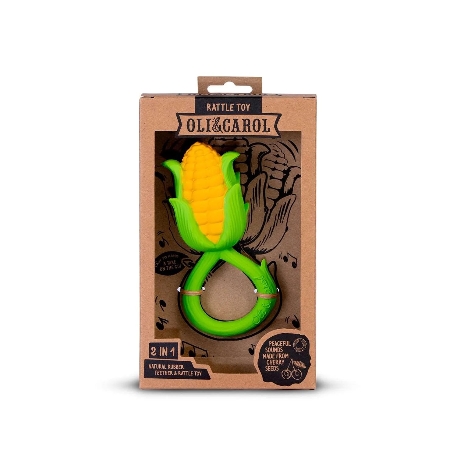 Oli &amp; Carol - Corn rattle toy