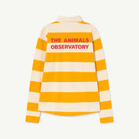 The animals observatory - Eel kids t-shirt - Ecru stripes