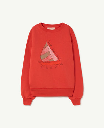 The animals observatory - Bear kids sweater - Red boat