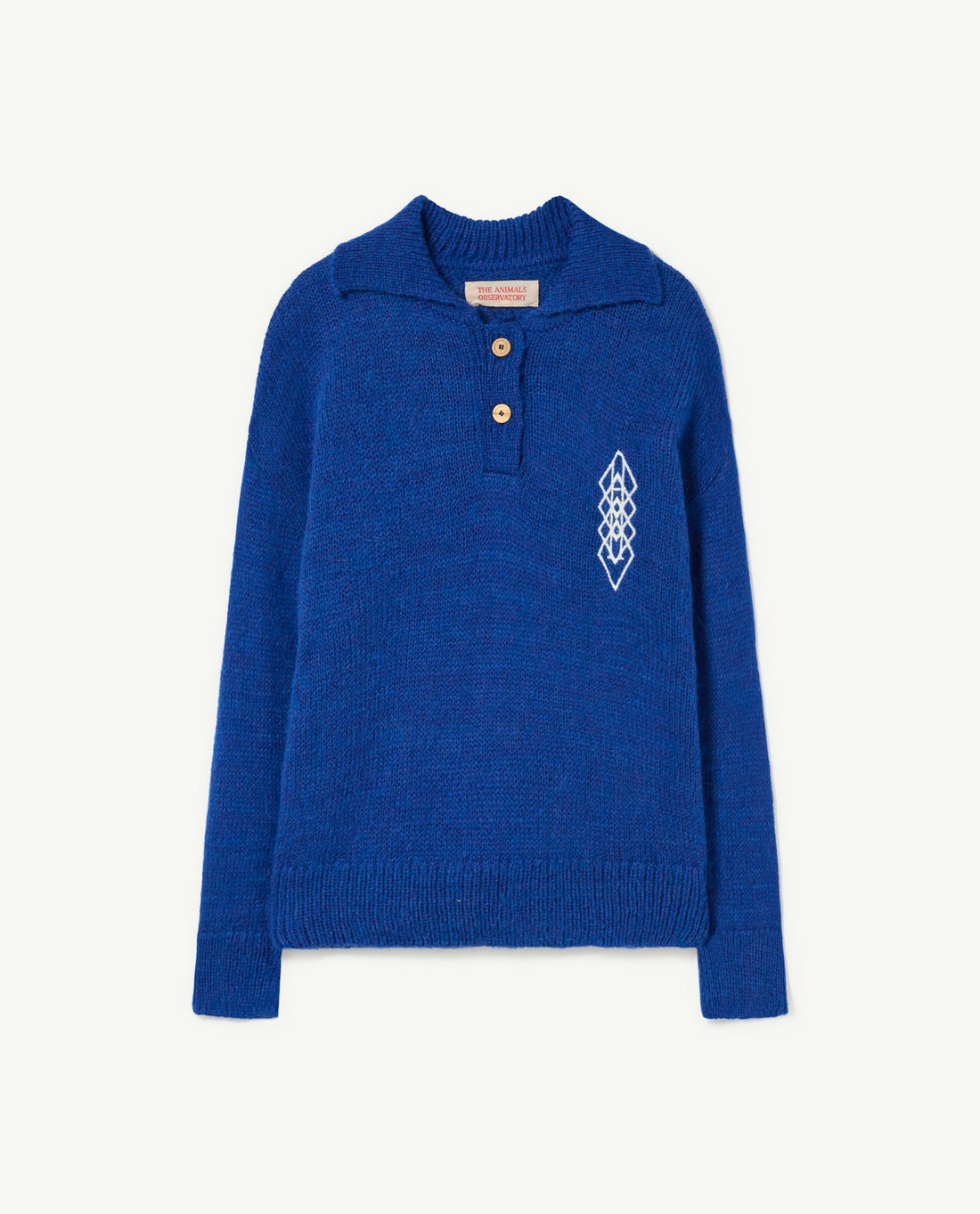The animals observatory - Raven kids sweater - Blue logos