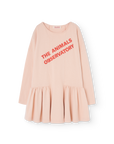 The animals observatory - long walrus kids dress - rose