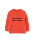 The animals Observatory - Bobcat Baby sweater - orange