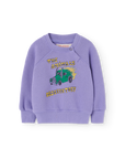 The animals Observatory -  Jackal baby sweatshirt - purple