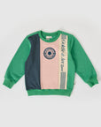 Goldie + Ace - sports day terry sweatshirt - green