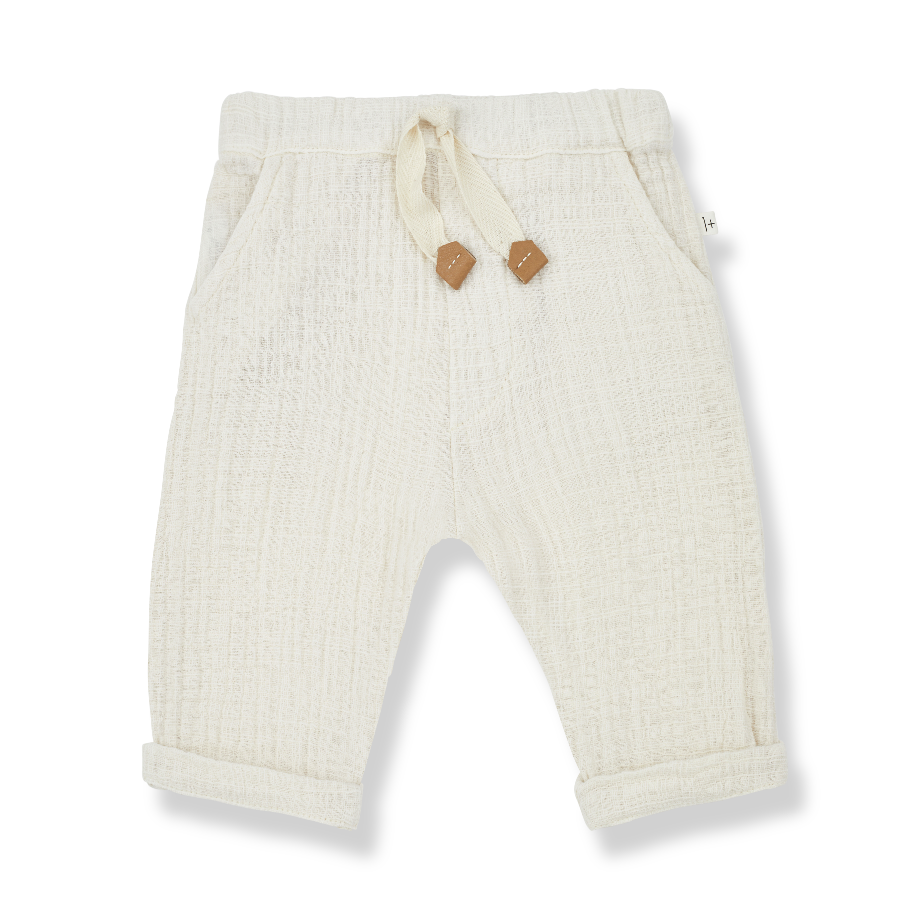 1+ in the family - giorgio - muslin pants - ivory