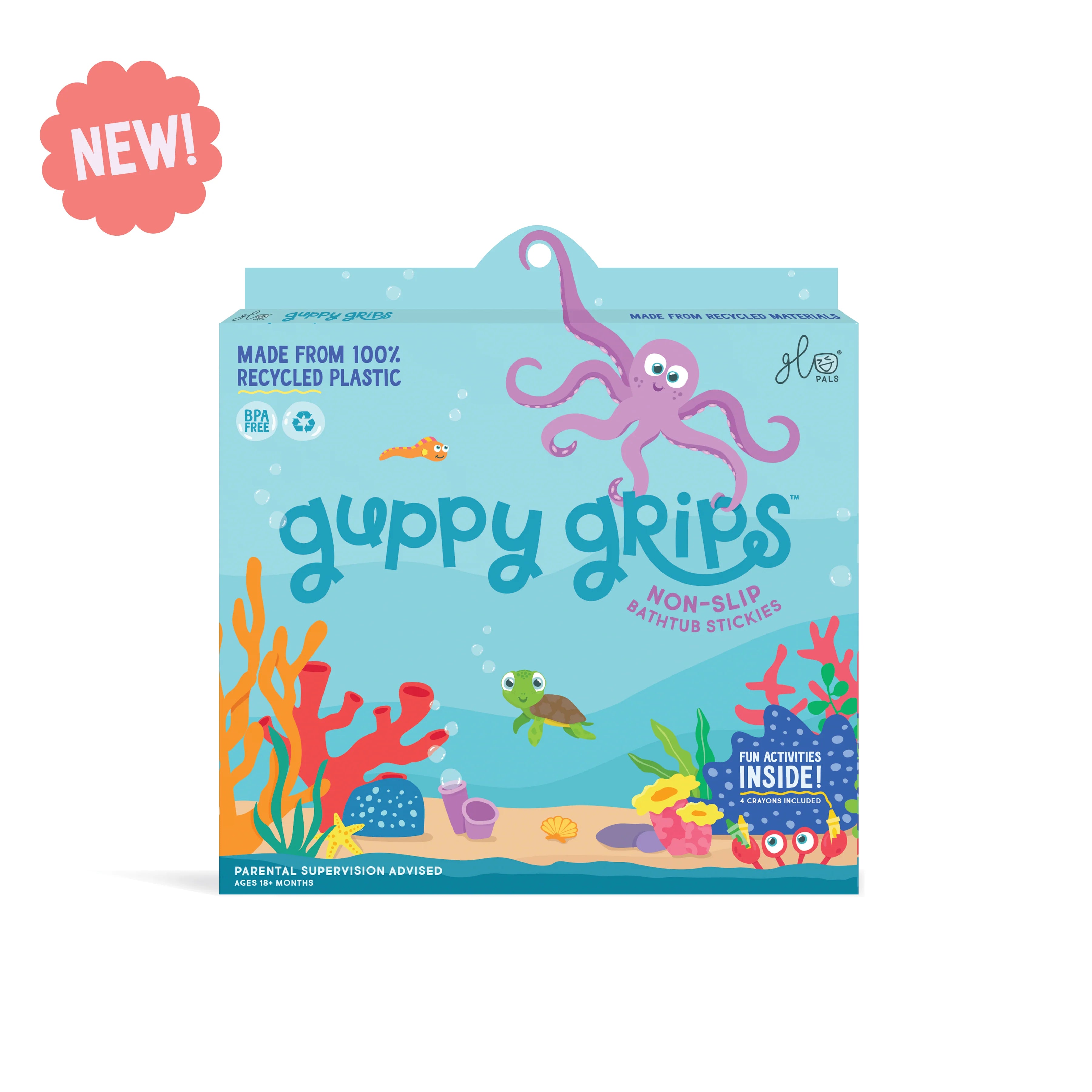 Glo Pals - antislip bad stickers - guppy grips