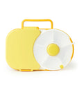 Gobe - lunchbox with snack spinner - lemon yellow