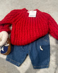 Pequeno Tocon - chunky wool knit sweater - pepper