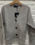 Dal Lago - Carla 100% wool cardigan - grey