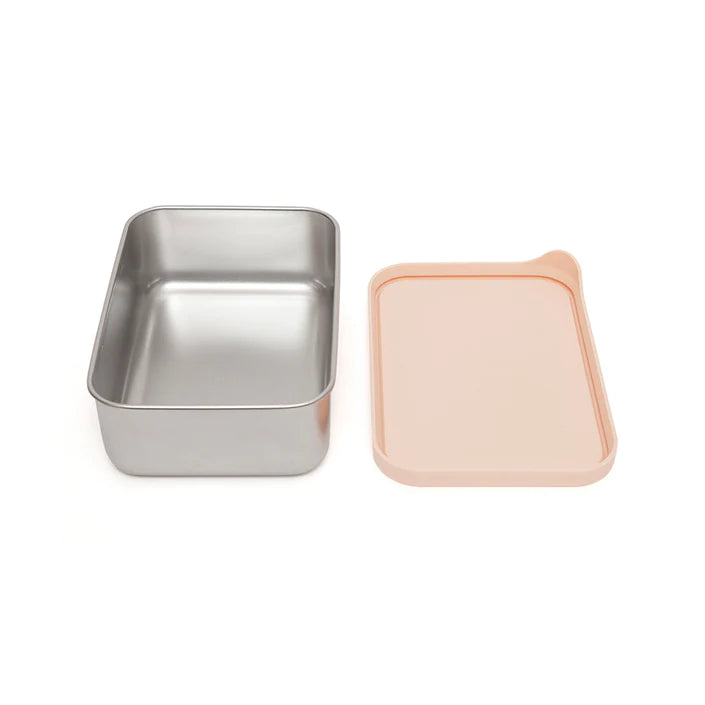 Petit Monkey - stainless steel lunchbox - riley - dawn rose