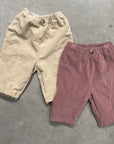 Hygge Selection - corduroy fleece baby pants - brown