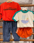 The campamento - kids - orange oversized sweatshirt