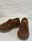 Boat shoes - suede brown