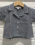 Pequeno tocon - vichy shirt - navy