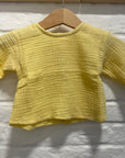 Pequeno tocon - muslin top - yellow