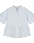 Charlie Petite - isabelle dress - light blue/white stripes