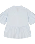 Charlie Petite - isabelle dress - light blue/white stripes