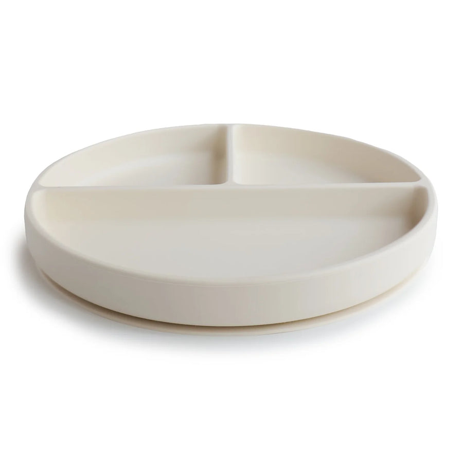 Mushie - Silicone plate - ivory