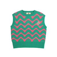 Jelly Mallow - zigzag knit vest