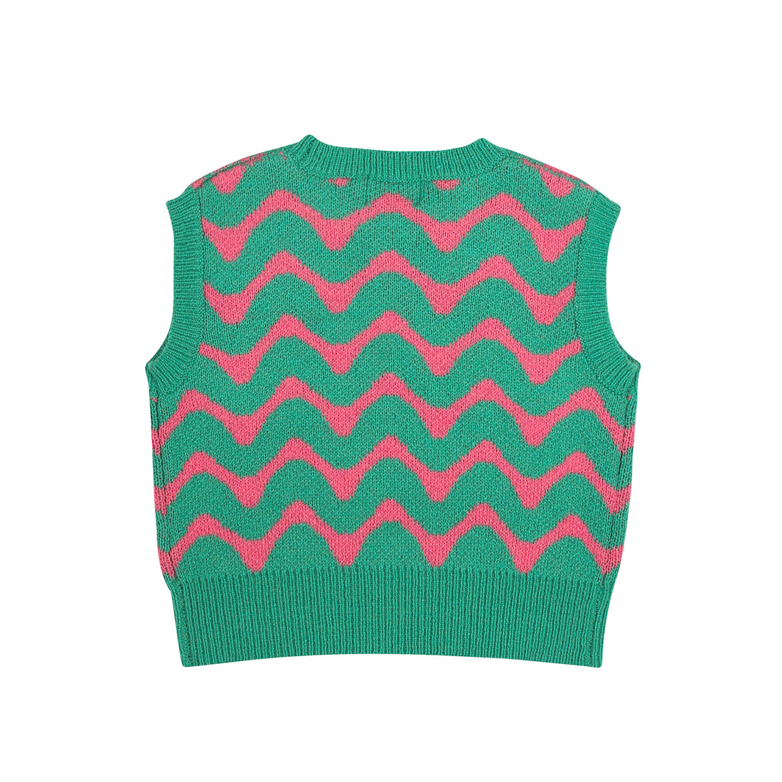 Jelly Mallow - zigzag knit vest