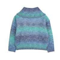 Jelly Mallow - flower half zip up sweater