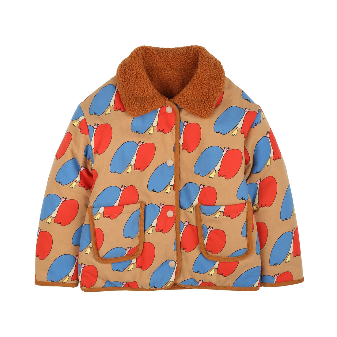 Jelly Mallow - bird reversible jacket
