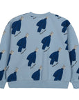 Jelly Mallow - bird sweatshirt - blue