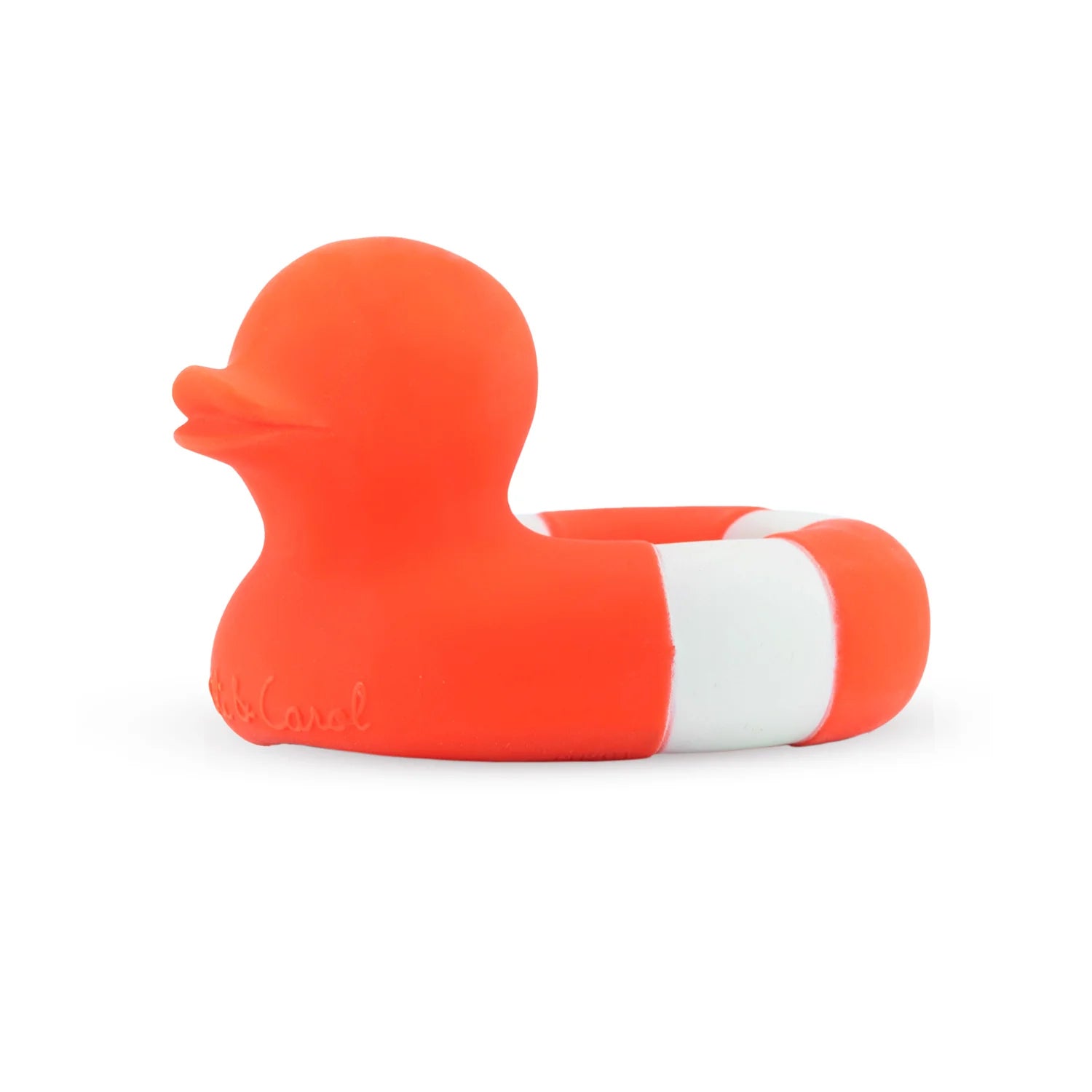 Oli &amp; Carol - flo the floaty duck bath toy - red