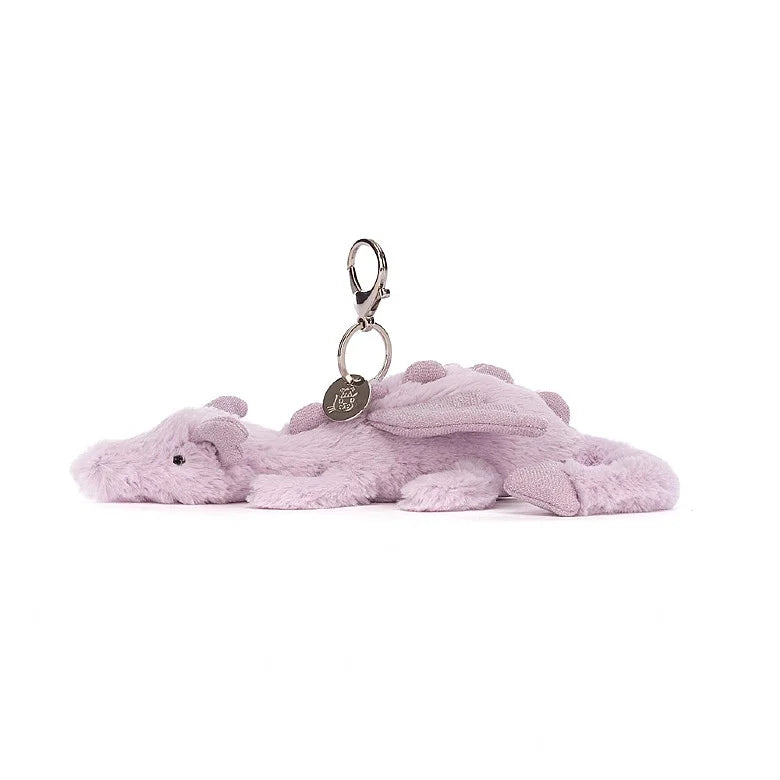 Jellycat - lavender dragon bag charm