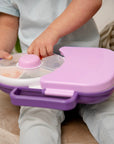 Gobe - lunchbox with snack spinner - grape purple