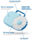 Gobe - lunchbox with snack spinner - blueberry blue