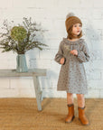 Buho - kids - romance dress - grey